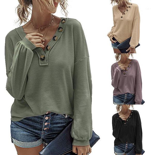 2020 autumn winter new casual t shirts women long sleeve v neck button loose holiday fashion 1, White
2020 autumn winter new casual t shirts women long sleeve v neck button loose holiday fashion 1, White