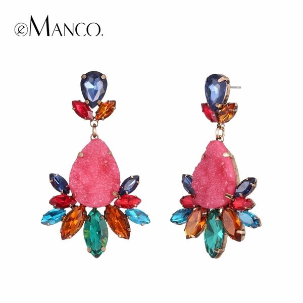 emanco women's trendy luxury dangle earrings red resin flower pendant classic earrings new fashion earring jewelry accessories y200323, Golden
emanco women's trendy luxury dangle earrings red resin flower pendant classic earrings new fashion earring jewelry accessories y200323, Golden