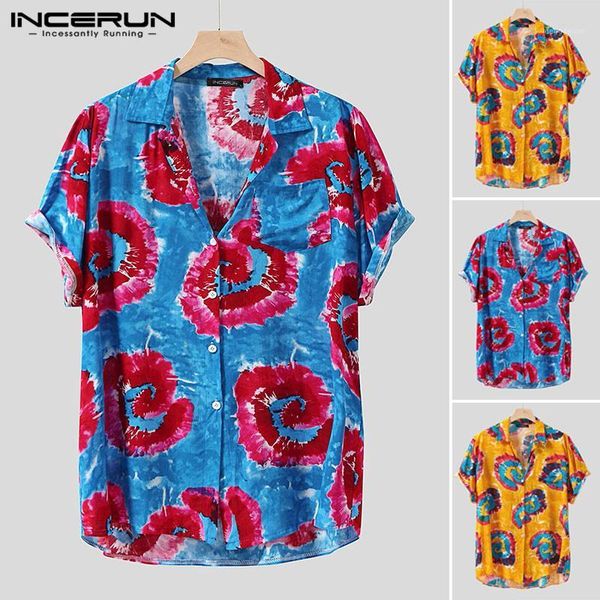 men's casual shirts short sleeve printed shirt men streetwear loose summer lapel mens hawaiian 2021 breathable beach blouse incerun1, White;black
men's casual shirts short sleeve printed shirt men streetwear loose summer lapel mens hawaiian 2021 breathable beach blouse incerun1, White;black