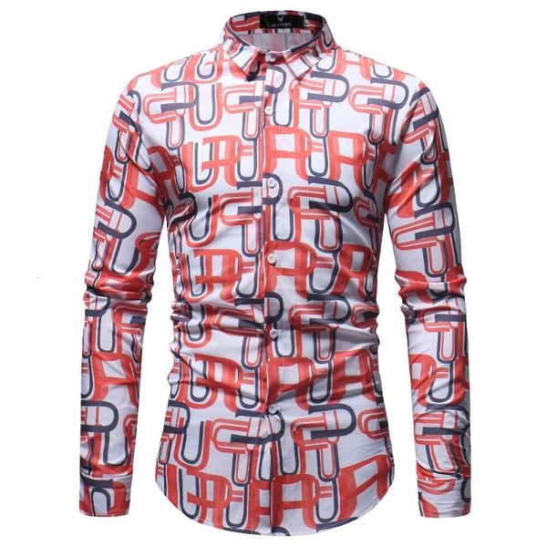 mens long sleeve shirts new brand fashion contrast color line prinded floral mens clonthing casual slim fit shirts, White;black
mens long sleeve shirts new brand fashion contrast color line prinded floral mens clonthing casual slim fit shirts, White;black