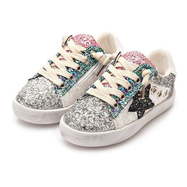 2020 new girls' casual boys' board fashion sequins children's glitter star shoes princess kids sneaker xz19107, Black
2020 new girls' casual boys' board fashion sequins children's glitter star shoes princess kids sneaker xz19107, Black