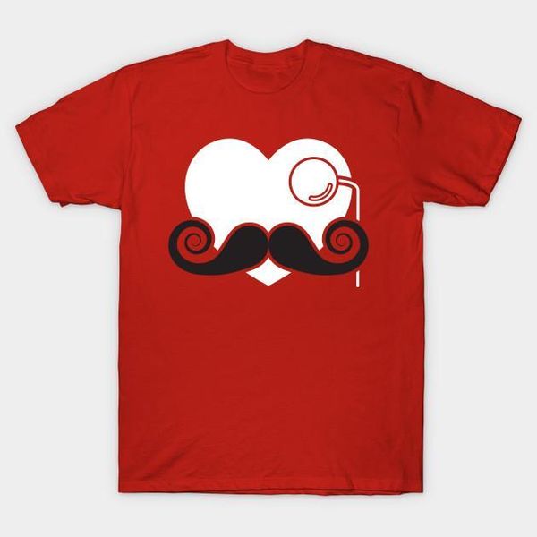 men t-shirt valentine day gift hipster heart w monocle mustache tshirt women t shirt1, White;black
men t-shirt valentine day gift hipster heart w monocle mustache tshirt women t shirt1, White;black
