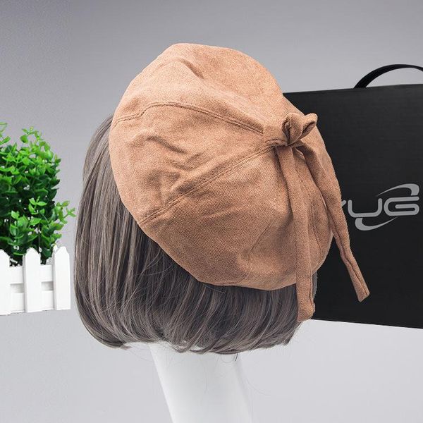 new autumn winter fashion cotton beret harajuku bandage bow beret hats for women cute casual high grade females caps, Blue;gray
new autumn winter fashion cotton beret harajuku bandage bow beret hats for women cute casual high grade females caps, Blue;gray