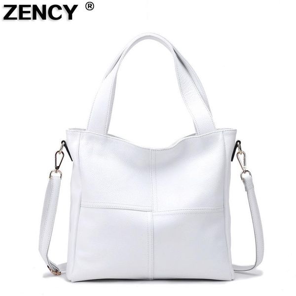 zency fashion 100% genuine cow leather women shoulder bags ladies shopping handbag long handle messenger black white cowhide bag
zency fashion 100% genuine cow leather women shoulder bags ladies shopping handbag long handle messenger black white cowhide bag
