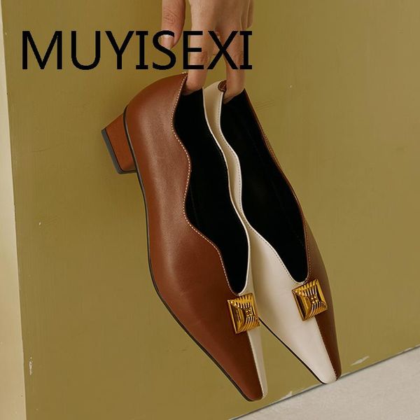 4.5cm square heel shoes women genuine leather shallow pointed toe women pumps elegant spring mixed color shoes kal02 muyisexi, Black
4.5cm square heel shoes women genuine leather shallow pointed toe women pumps elegant spring mixed color shoes kal02 muyisexi, Black