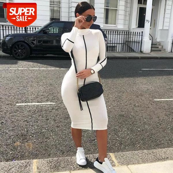 autumn casual stretch t shirt long dress women new fashion bodycon evening party cocktail long sleeve midi dress #0x5c, White
autumn casual stretch t shirt long dress women new fashion bodycon evening party cocktail long sleeve midi dress #0x5c, White