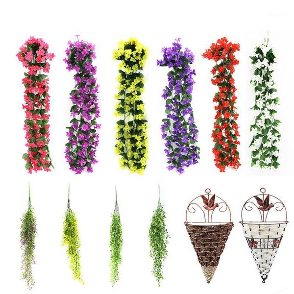 decorative flowers & wreaths violet artificial ivy leaf garland vine fake foliage flower wall hanging basket orchid wedding party home decor
decorative flowers & wreaths violet artificial ivy leaf garland vine fake foliage flower wall hanging basket orchid wedding party home decor