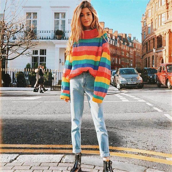 jrnnorv multicolor turtleneck sweaters women winter 2019 jumpers knitted fashion striped oversized pullover female ba32261, White;black
jrnnorv multicolor turtleneck sweaters women winter 2019 jumpers knitted fashion striped oversized pullover female ba32261, White;black