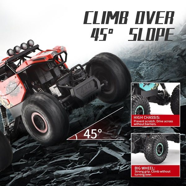 2.4g 1:16 scale climbing remote control cars off-climbing four-wheel suspension shock absorption rc car
2.4g 1:16 scale climbing remote control cars off-climbing four-wheel suspension shock absorption rc car