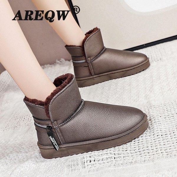 women snow boots flat winter sleeve boot platform ladies warm shoes new fur women's suede ankle boots, Black
women snow boots flat winter sleeve boot platform ladies warm shoes new fur women's suede ankle boots, Black