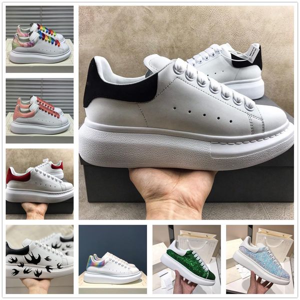 mens casual designer shoes glitter shinny sneakers womens leather white shoes flat trainers chaussures de sport zapatillas, Black
mens casual designer shoes glitter shinny sneakers womens leather white shoes flat trainers chaussures de sport zapatillas, Black