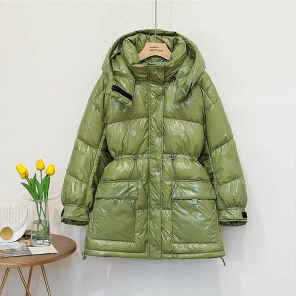 2020 new women white duck down jacket winter bright color warm coat loose medium long down parka female waterproof outwear, Black
2020 new women white duck down jacket winter bright color warm coat loose medium long down parka female waterproof outwear, Black