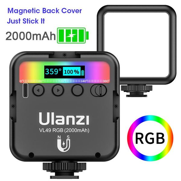 flash heads ulanzi vl49 full color mini rgb led video light 2500k-9000k magnetic fill extend 3 cold shoe 2000mah
flash heads ulanzi vl49 full color mini rgb led video light 2500k-9000k magnetic fill extend 3 cold shoe 2000mah