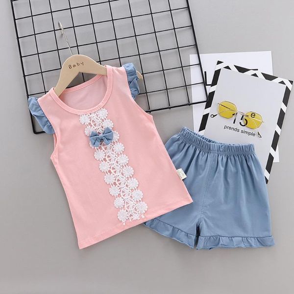 toddler kids baby girl lace flower bowknot t shirt +shorts pants 2piece sets child clothes outfits 1-5 years birthday suit, White
toddler kids baby girl lace flower bowknot t shirt +shorts pants 2piece sets child clothes outfits 1-5 years birthday suit, White