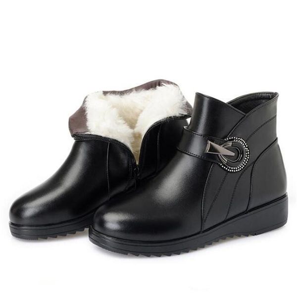 new fashion warm comfort plush winter boots women shoes 2020 rhinestone wool snow boots flat real leather plus size, Black
new fashion warm comfort plush winter boots women shoes 2020 rhinestone wool snow boots flat real leather plus size, Black