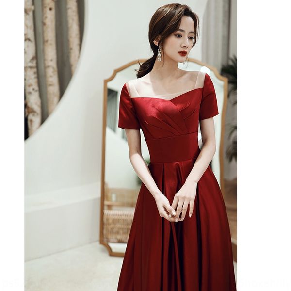 toast formal bride 2020 new summer wine red women can wear slim thin shoulder toast dress formal dressbride 2020 new summer wine red dress w, Black;gray
toast formal bride 2020 new summer wine red women can wear slim thin shoulder toast dress formal dressbride 2020 new summer wine red dress w, Black;gray
