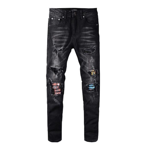 moruancle mens hi street ripped biker jeans pants with patchwork destroyed motorcycle denim trousers with holes brand designer, Blue
moruancle mens hi street ripped biker jeans pants with patchwork destroyed motorcycle denim trousers with holes brand designer, Blue