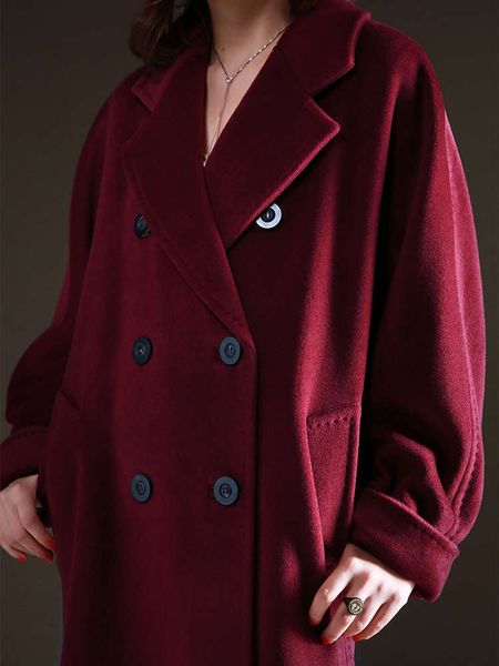 1nz hepburn double breasted high end camel woolen women's medium length 101801 cashmere coat thickened in winter8uy, Black
1nz hepburn double breasted high end camel woolen women's medium length 101801 cashmere coat thickened in winter8uy, Black
