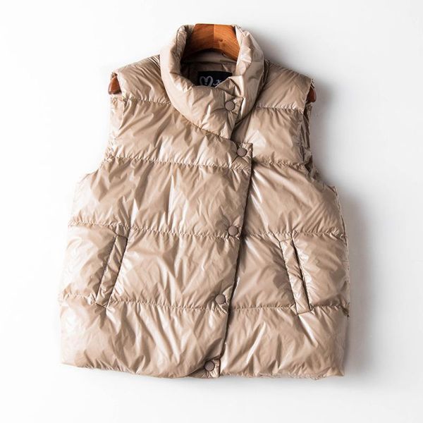 rlyaeiz korean women short winter vests coat 2020 autumn solid down cotton padded sleeveless vest thick warm womens waistcoat, Black;white
rlyaeiz korean women short winter vests coat 2020 autumn solid down cotton padded sleeveless vest thick warm womens waistcoat, Black;white