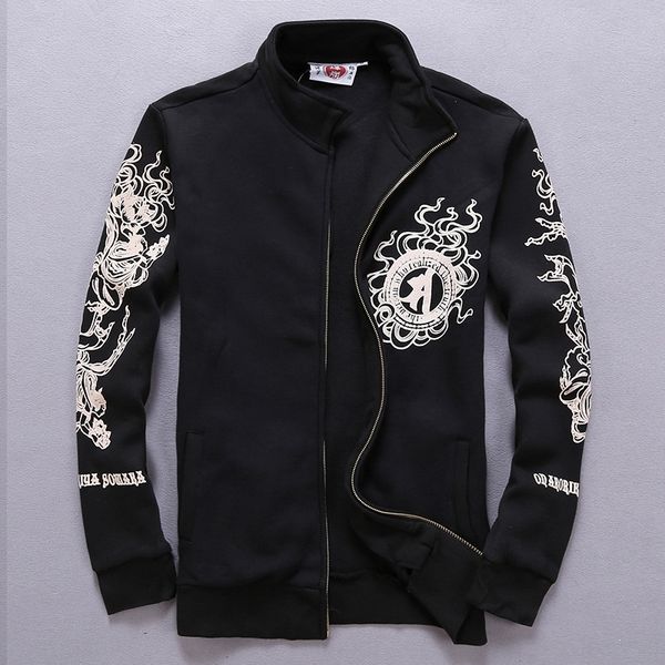 national style tattoo printing fashion brand large men's autumn national sweater autumn coat guanyin sweater for men svjc6, Black
national style tattoo printing fashion brand large men's autumn national sweater autumn coat guanyin sweater for men svjc6, Black