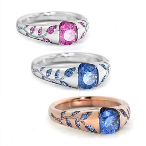 creativity colorful cz leaves finger rings for women rose gold color bride band party jewelry wedding ring size 5-11, Slivery;golden
creativity colorful cz leaves finger rings for women rose gold color bride band party jewelry wedding ring size 5-11, Slivery;golden