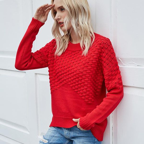 women's sweaters autumn round neck knitted solid color long sleeve hollow sweater pullovers winter clothes women, White;black
women's sweaters autumn round neck knitted solid color long sleeve hollow sweater pullovers winter clothes women, White;black