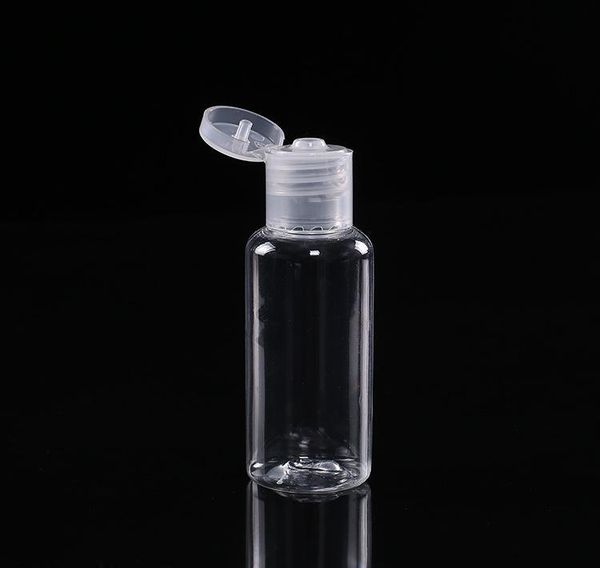 60ml pet plastic bottle with flip cap transparent round shape bottle for makeup remover disposable hand sanitizer gel 
60ml pet plastic bottle with flip cap transparent round shape bottle for makeup remover disposable hand sanitizer gel