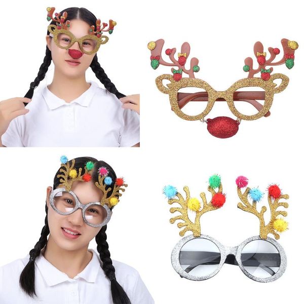 2pcs christmas glasses santa claus antler eyeglasses xmas carnival holiday party dress up funny accessories for adults or kids
2pcs christmas glasses santa claus antler eyeglasses xmas carnival holiday party dress up funny accessories for adults or kids