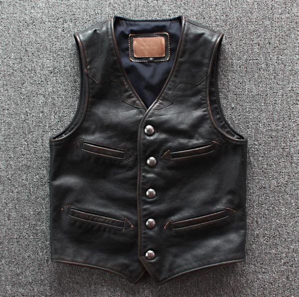 men's vests men cowhide genuine leather vest motorcycle biker mens real vintage casual sleeveless jackets waistcoat1, Black;white
men's vests men cowhide genuine leather vest motorcycle biker mens real vintage casual sleeveless jackets waistcoat1, Black;white