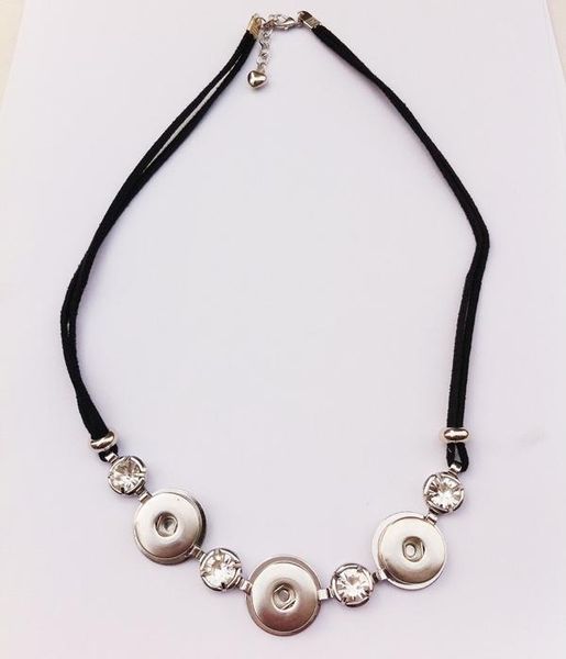 clear rhinestone 18mm snap buttons choker necklace with black rope for women jewelry 12pcs/lot, Golden;silver
clear rhinestone 18mm snap buttons choker necklace with black rope for women jewelry 12pcs/lot, Golden;silver