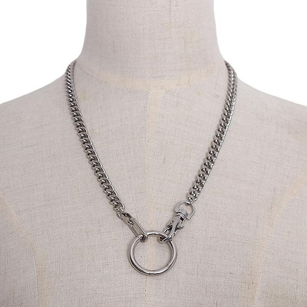 new men's cool handmade chain choker necklace for women men girls punk gothic metal chain collar big o round, Silver
new men's cool handmade chain choker necklace for women men girls punk gothic metal chain collar big o round, Silver