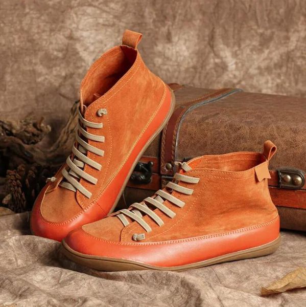 autumn women's ankle boots flat suede lace-up boots ladies shoes soft comfortable punk vintage females waterproof shoes, Black
autumn women's ankle boots flat suede lace-up boots ladies shoes soft comfortable punk vintage females waterproof shoes, Black