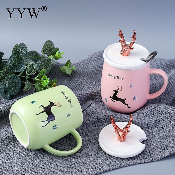 large capacity water mugs ceramics deer shape coffee mug with lid spoon coffee cup caneca creative drinkware cups novelty gifts
large capacity water mugs ceramics deer shape coffee mug with lid spoon coffee cup caneca creative drinkware cups novelty gifts
