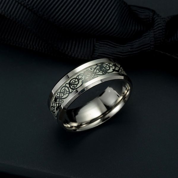 new domineering cool stylish multi-pattern dragons trend of stainless steel titanium fluorescent ring men and women linkb, Silver
new domineering cool stylish multi-pattern dragons trend of stainless steel titanium fluorescent ring men and women linkb, Silver