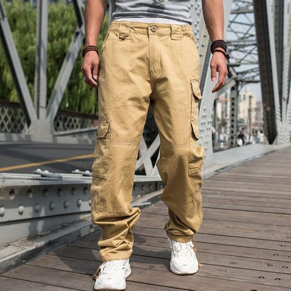 2021 casual large pockets of cargo men's cotton runners loose baggy hip hop black khakis dark gray and army green aci6
2021 casual large pockets of cargo men's cotton runners loose baggy hip hop black khakis dark gray and army green aci6