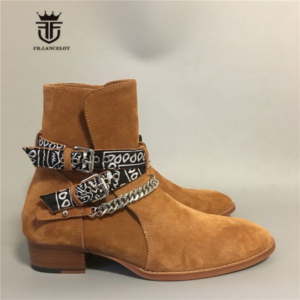 new high end luxury exclusive ribbon buckle strap genuine leather sliver chain cowboy rock street personalized boots 201027, Black
new high end luxury exclusive ribbon buckle strap genuine leather sliver chain cowboy rock street personalized boots 201027, Black