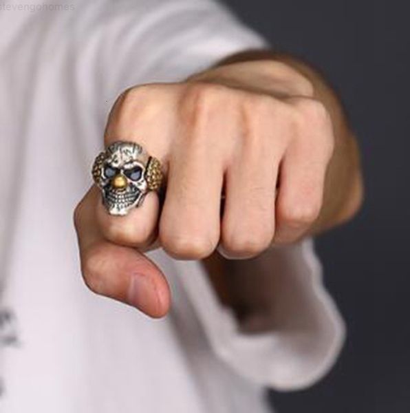 high steel fashion stainless hip hop men's quality design clown punk biker ring size 7-14, Silver
high steel fashion stainless hip hop men's quality design clown punk biker ring size 7-14, Silver