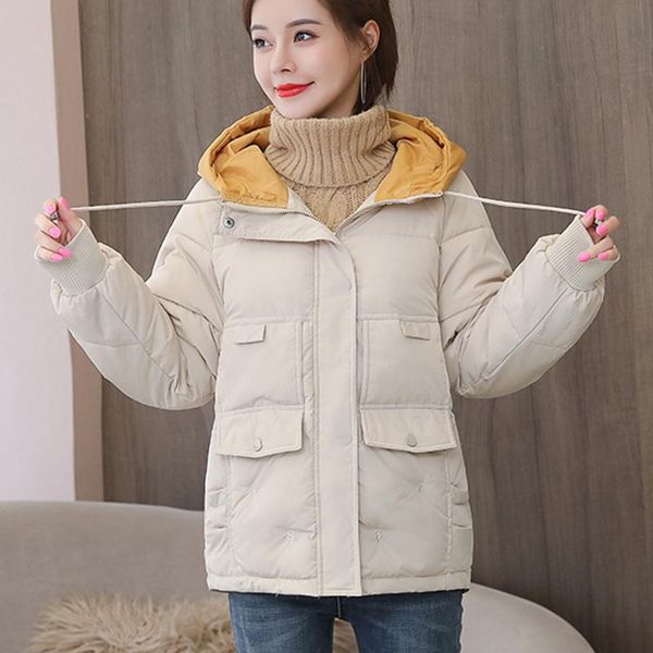 women parkas winter patchwork hooded thicken zipper warm 2021 new windproof jackets snow coat for female, Black
women parkas winter patchwork hooded thicken zipper warm 2021 new windproof jackets snow coat for female, Black