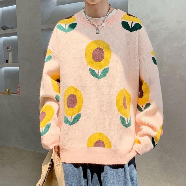 korean flower sweater men's warm fashion casual knitted pullover men wild loose korean knitting sweaters mens clothes -3xl, White;black
korean flower sweater men's warm fashion casual knitted pullover men wild loose korean knitting sweaters mens clothes -3xl, White;black