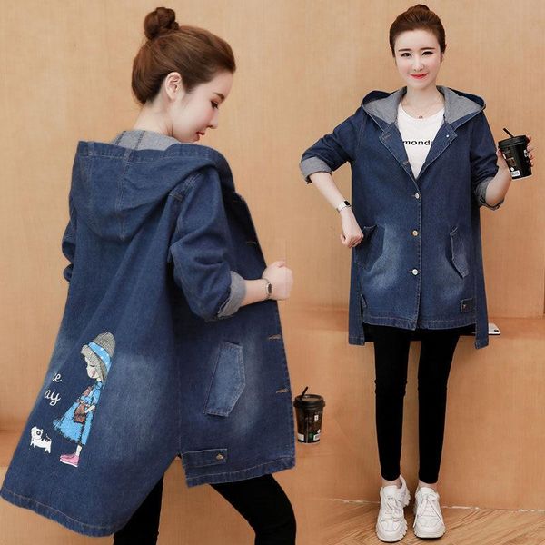 jeans jacket women 2020 autumn and winter new korean print character loose large size long denim jacket hooded windbreaker f1577, Black;brown
jeans jacket women 2020 autumn and winter new korean print character loose large size long denim jacket hooded windbreaker f1577, Black;brown