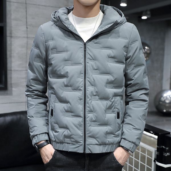 short lightweight 2020 new winter slim trend cool white duck down warm hooded jacket for men, Black
short lightweight 2020 new winter slim trend cool white duck down warm hooded jacket for men, Black
