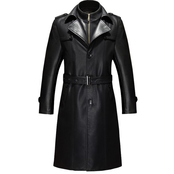 2021 jacket new mode quality mens long leather coat slim fit young men in male size 34va, Black
2021 jacket new mode quality mens long leather coat slim fit young men in male size 34va, Black