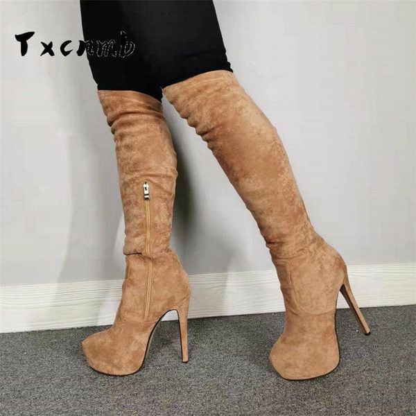 txcnmb women pleated knee high boots round toe ladies boots classic slip on thin high heels dress shoes woman new, Black
txcnmb women pleated knee high boots round toe ladies boots classic slip on thin high heels dress shoes woman new, Black
