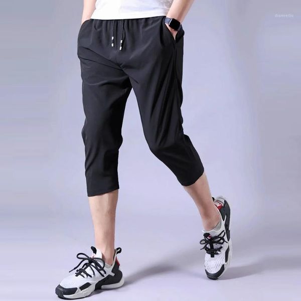 running pants 2021 3/4 sport ice silk men with zipper pockets training and joggings trousers soccer training1, Black;blue
running pants 2021 3/4 sport ice silk men with zipper pockets training and joggings trousers soccer training1, Black;blue