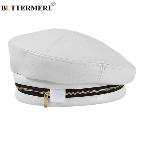berets buttermere winter womens hats with zipper decoration white leather caps for women designer brand special artist cap, Blue;gray
berets buttermere winter womens hats with zipper decoration white leather caps for women designer brand special artist cap, Blue;gray