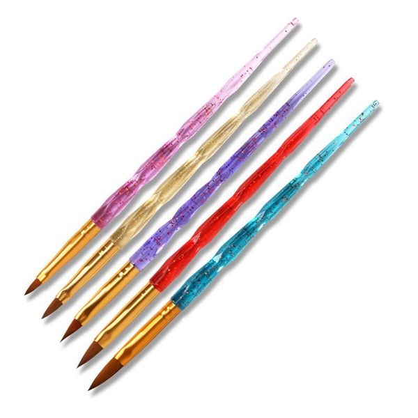 nail brushes chnrmjl 5pcs/set crystal handle art brush acrylic uv gel polish carving glitter tips pen for nails salon manicure tool kit, Yellow
nail brushes chnrmjl 5pcs/set crystal handle art brush acrylic uv gel polish carving glitter tips pen for nails salon manicure tool kit, Yellow