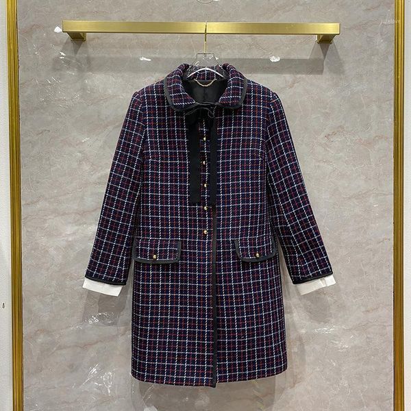2020 autumn designer women's wool plaid coat fashion sweet women peter pant collar overcoat c5401, Black
2020 autumn designer women's wool plaid coat fashion sweet women peter pant collar overcoat c5401, Black
