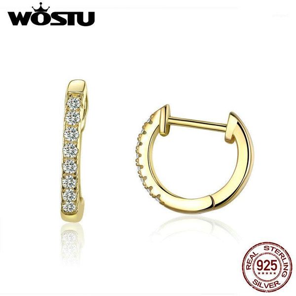 charm wostu 925 sterling silver & gold color small circle hoop earrings for women birthday simple noble jewelry gift cqe4981, Golden
charm wostu 925 sterling silver & gold color small circle hoop earrings for women birthday simple noble jewelry gift cqe4981, Golden