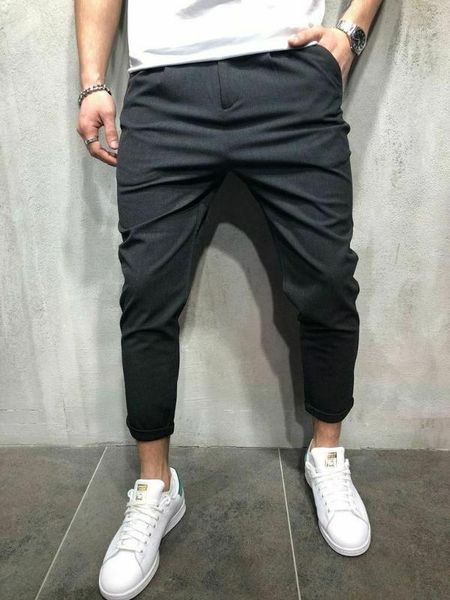 men's pants men pant long trousers office pencil straight slim fit small feet sweatpants1, Black
men's pants men pant long trousers office pencil straight slim fit small feet sweatpants1, Black