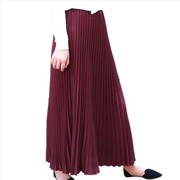 38# womens skirt fashion solid pleated skirt long skirts elegant midi elastic waist maxi skirts faldas mujer moda 2019, Black
38# womens skirt fashion solid pleated skirt long skirts elegant midi elastic waist maxi skirts faldas mujer moda 2019, Black